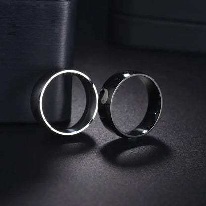 Bague Yin-Yang: Équilibre Minimaliste (Acier Inoxydable)