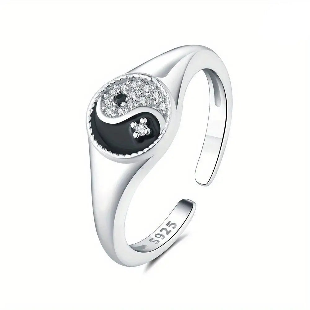 Bague Yin-Yang: Équilibre Mystique (Argent)