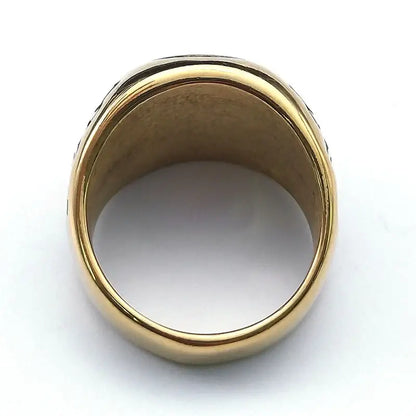 Bague Yin-Yang: Force Ancestrale (Acier Inoxydable)