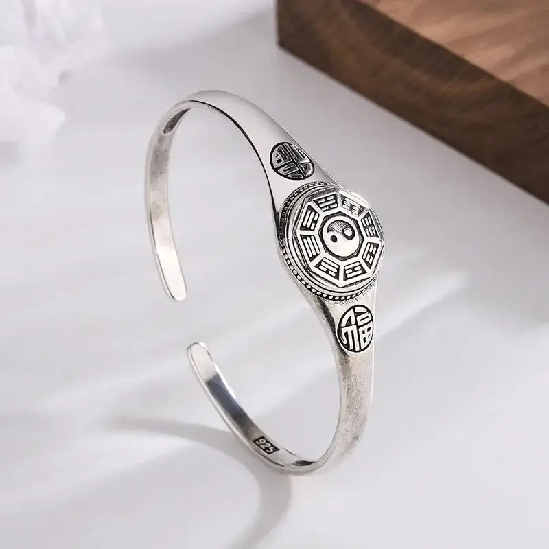 Bracelet Yin-Yang: Énergie Protectrice (Acier)