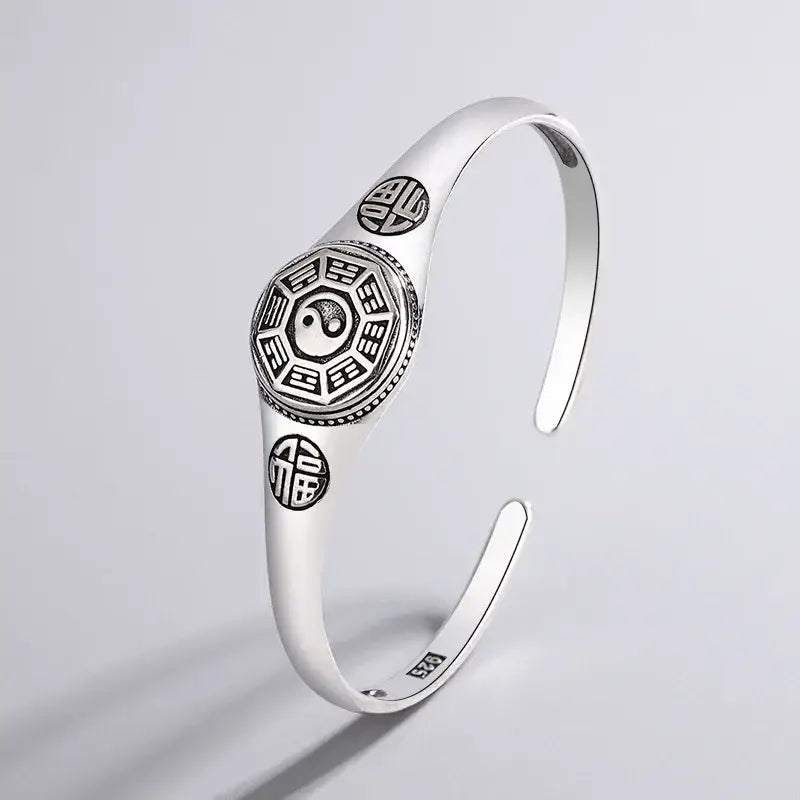 Bracelet Yin-Yang: Énergie Protectrice (Acier)