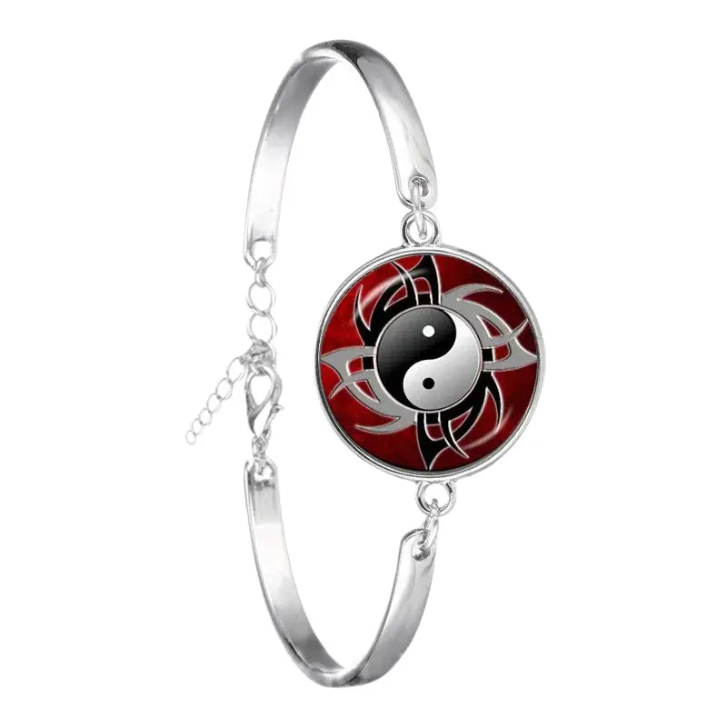 Bracelet Yin-Yang: Énergie Universelle (Acier Inoxydable)