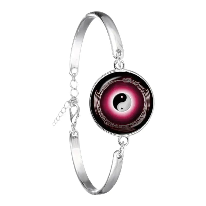 Bracelet Yin-Yang: Énergie Universelle (Acier Inoxydable)