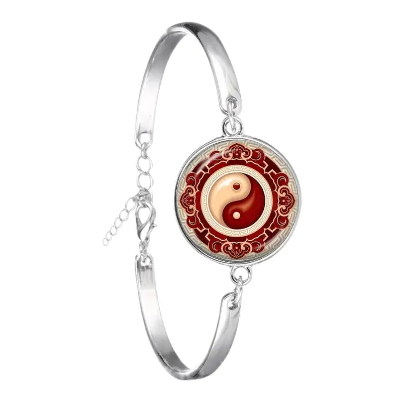 Bracelet Yin-Yang: Énergie Universelle (Acier Inoxydable)