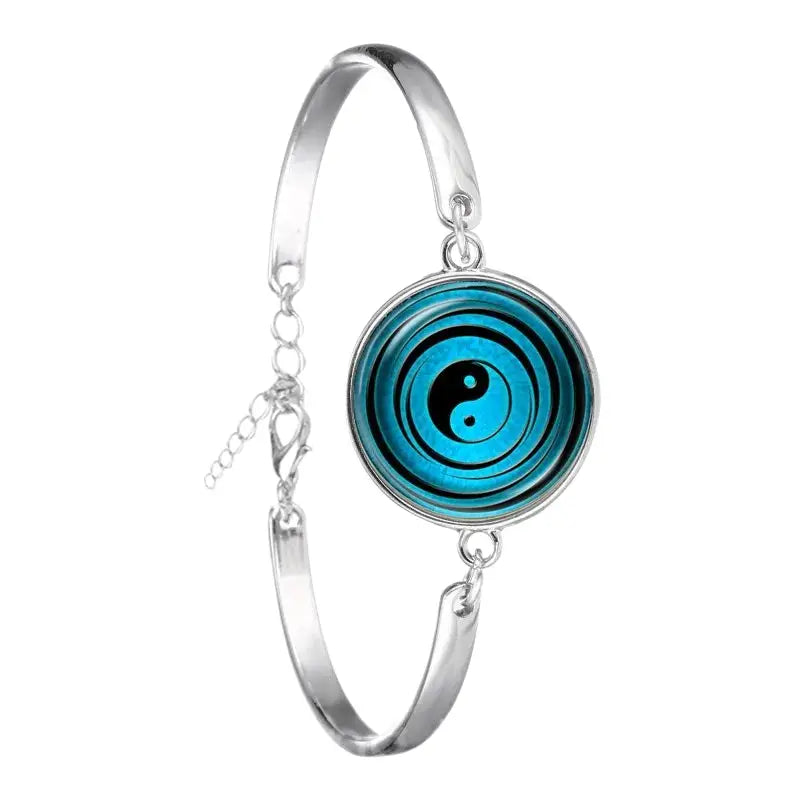 Bracelet Yin-Yang: Énergie Universelle (Acier Inoxydable)