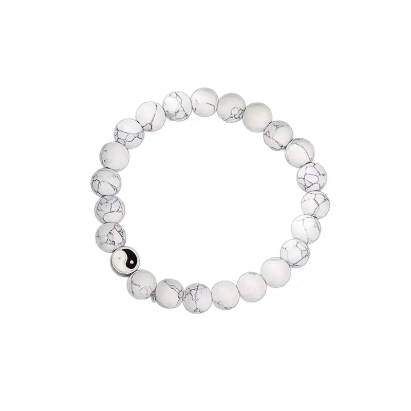 Bracelet Yin-Yang: Perles d’Équilibre (Pierres