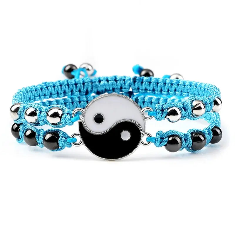 Bracelet Yin-Yang (x2): L’Essence du Dualisme (Corde