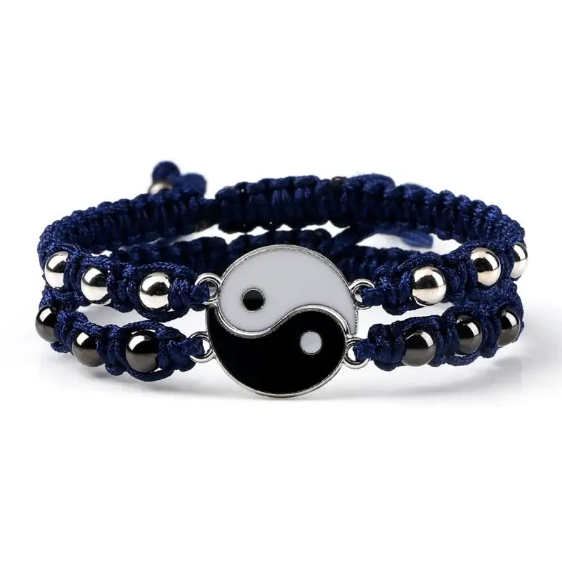 Bracelet Yin-Yang (x2): L’Essence du Dualisme (Corde