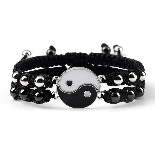 Bracelet Yin-Yang (x2): L’Essence du Dualisme (Corde