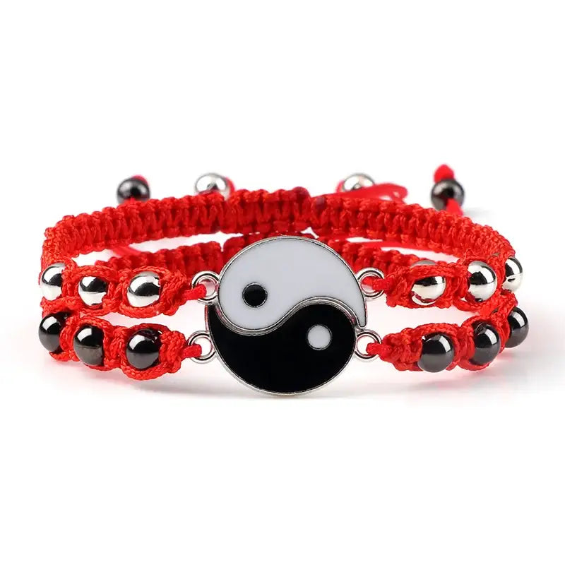 Bracelet Yin-Yang (x2): L’Essence du Dualisme (Corde