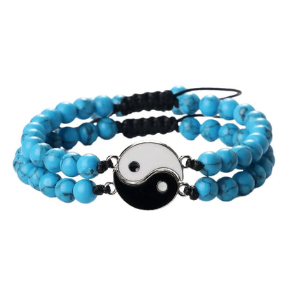 Bracelets Yin-Yang (x2): Duo d’Équilibre (Pierres