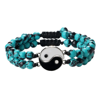 Bracelets Yin-Yang (x2): Duo d’Équilibre (Pierres