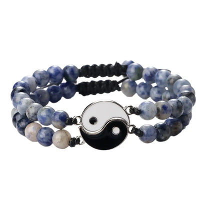 Bracelets Yin-Yang (x2): Duo d’Équilibre (Pierres