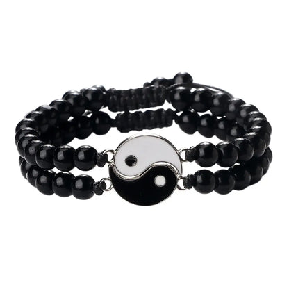 Bracelets Yin-Yang (x2): Duo d’Équilibre (Pierres