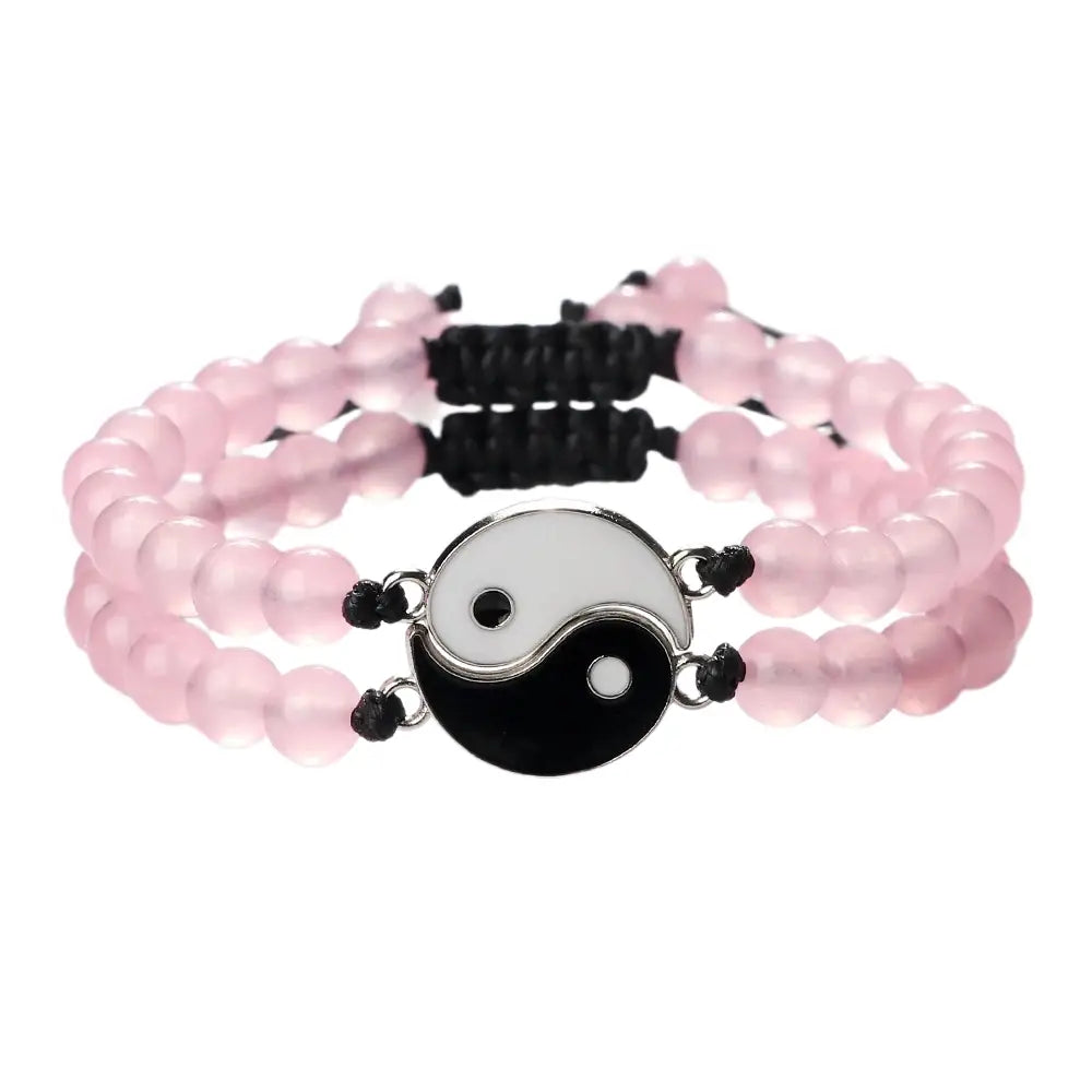 Bracelets Yin-Yang (x2): Duo d’Équilibre (Pierres