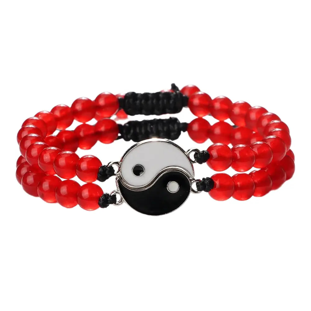 Bracelets Yin-Yang (x2): Duo d’Équilibre (Pierres