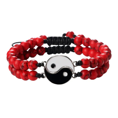 Bracelets Yin-Yang (x2): Duo d’Équilibre (Pierres