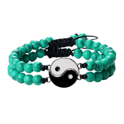 Bracelets Yin-Yang (x2): Duo d’Équilibre (Pierres