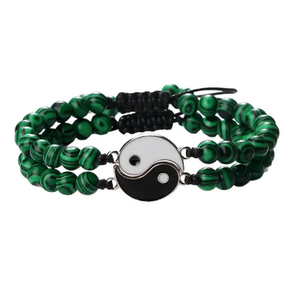 Bracelets Yin-Yang (x2): Duo d’Équilibre (Pierres