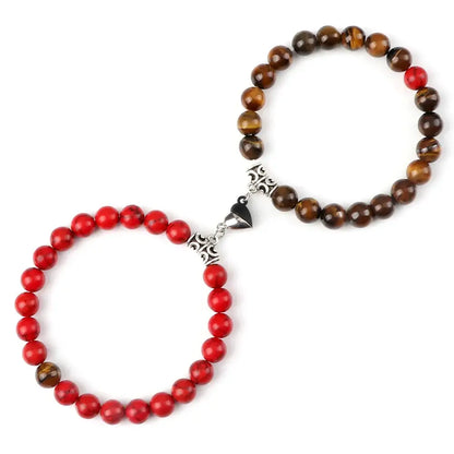 Bracelets Yin-Yang (x2): Lien Magnétique Éternel (Pierres