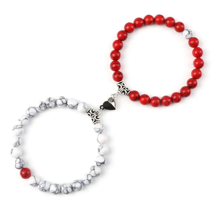 Bracelets Yin-Yang (x2): Lien Magnétique Éternel (Pierres