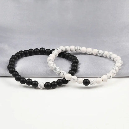 Bracelets Yin-Yang (x2): Sérénité en Duo (Pierres