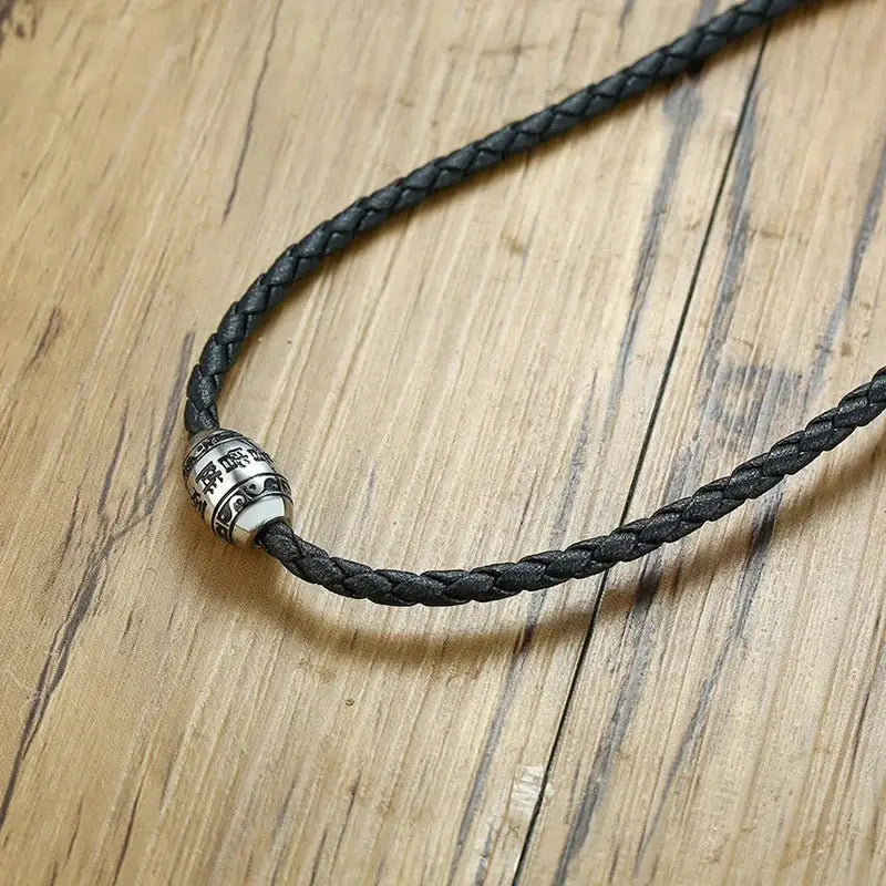 Collier et pendentif Yin-Yang: Force Discrète (Acier