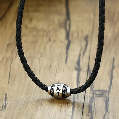 Collier et pendentif Yin-Yang: Force Discrète (Acier