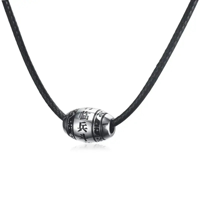 Collier et pendentif Yin-Yang: Force Discrète (Acier