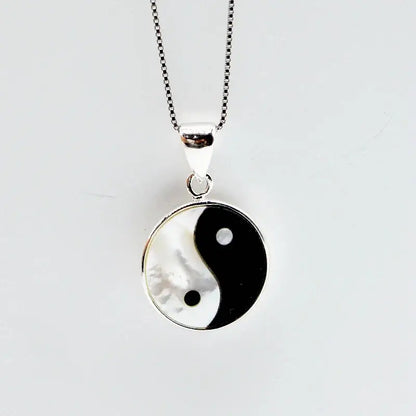 Collier et pendentif Yin-Yang: Dualité Sublime (Acier