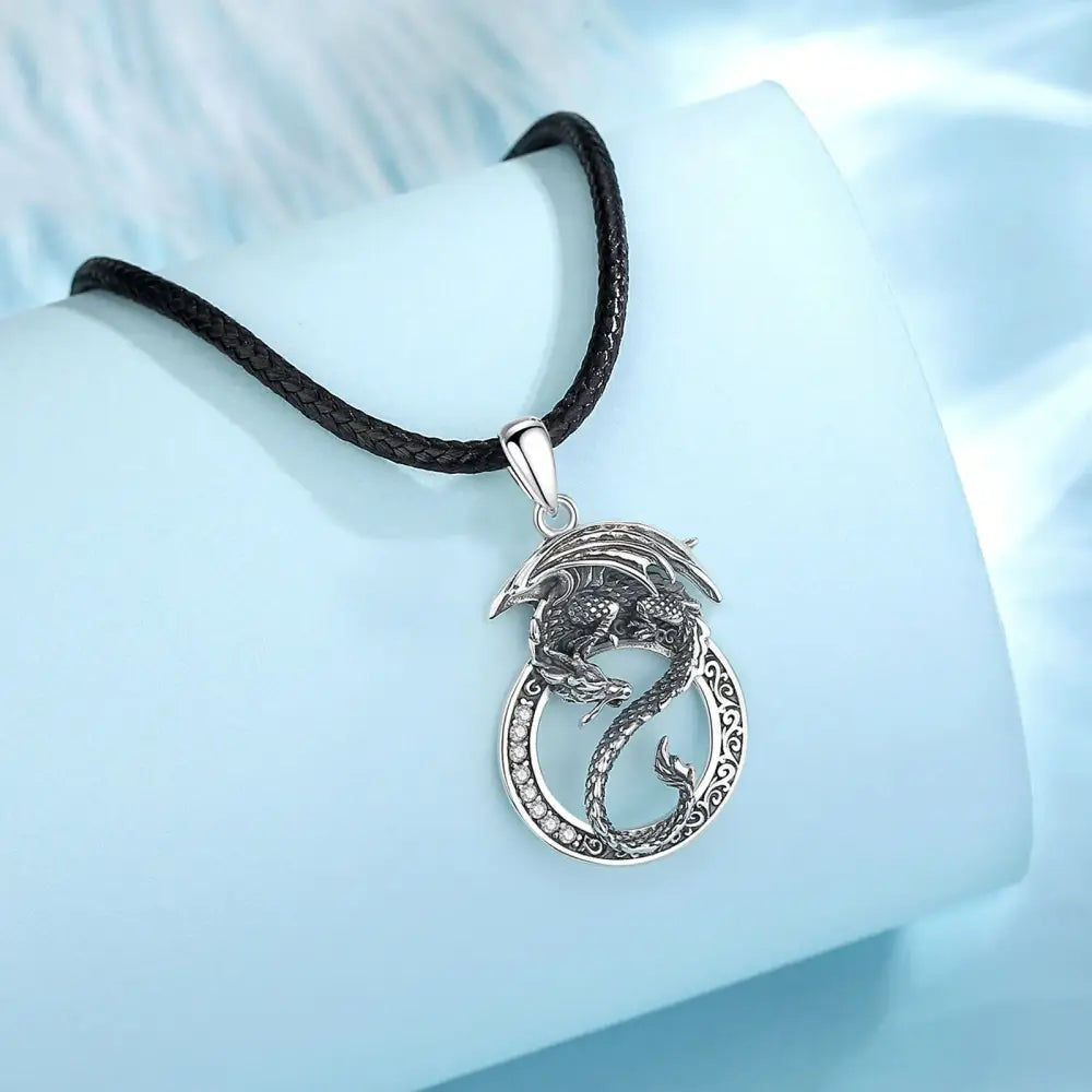 Collier et pendentif Yin-Yang: Puissance Mythique (Argent)