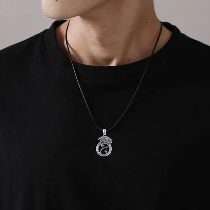 Collier et pendentif Yin-Yang: Puissance Mythique (Argent)