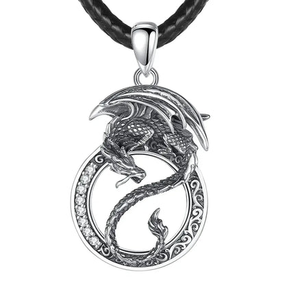 Collier et pendentif Yin-Yang: Puissance Mythique (Argent)