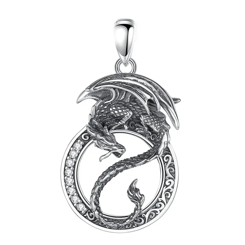 Collier et pendentif Yin-Yang: Puissance Mythique (Argent)