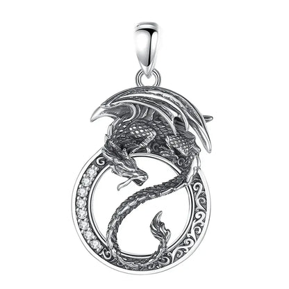 Collier et pendentif Yin-Yang: Puissance Mythique (Argent)