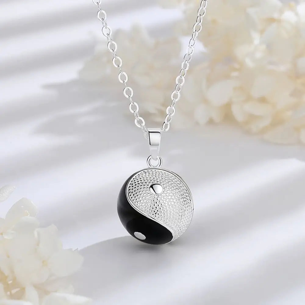 Collier et pendentif Yin-Yang: Sphère Harmonieuse (Argent)