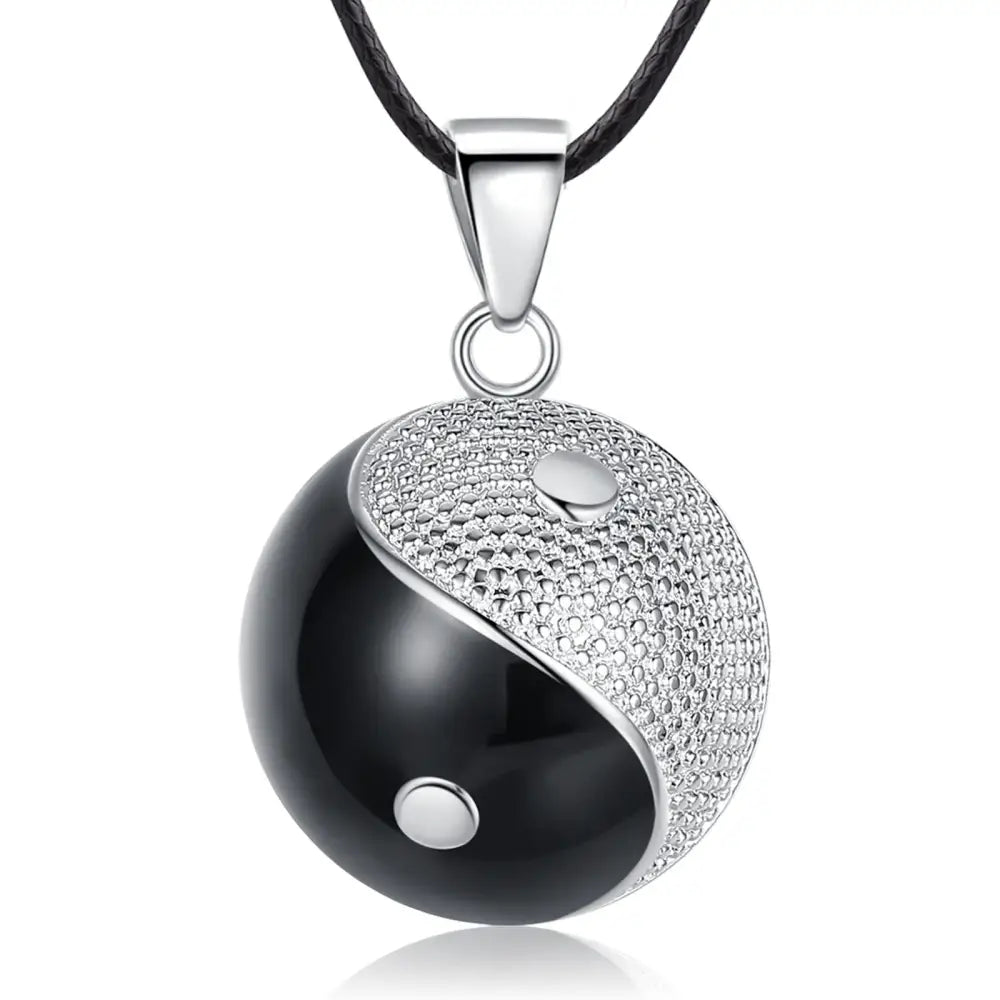 Collier et pendentif Yin-Yang: Sphère Harmonieuse (Argent)