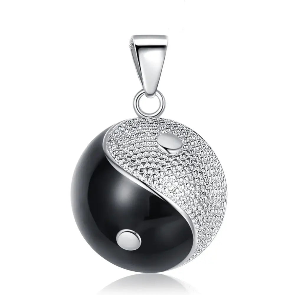 Collier et pendentif Yin-Yang: Sphère Harmonieuse (Argent)