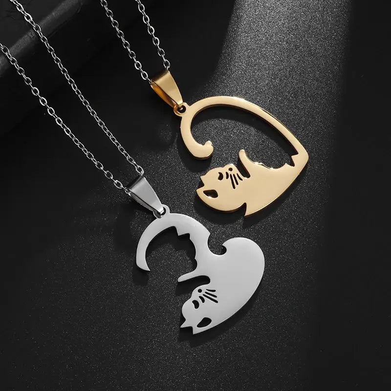 Colliers et pendentifs Yin-Yang (x2): Complicité Féline