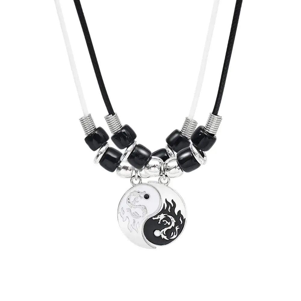 Colliers et pendentifs Yin-Yang (x2): Dualité Enflammée