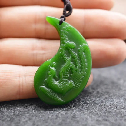 Colliers et pendentifs Yin-Yang (x2): Union Dragon Phénix